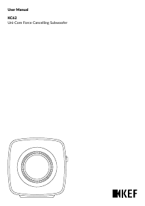 Handleiding KEF KC62 Subwoofer
