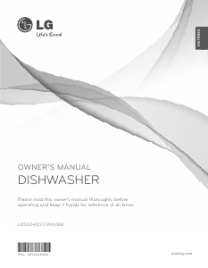 Manual LG LDS5040ST Dishwasher