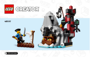 Manual Lego set 40597 Creator Scary pirate island