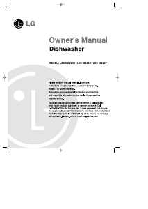 Manual LG LDS5811BB Dishwasher