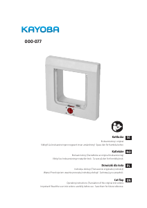 Manual Kayoba 000-077 Cat Flap