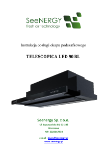 Instrukcja SeeNERGY Telescopica 90 BL Okap kuchenny