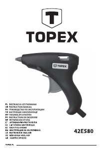 Instrukcja Topex 42E580 Pistolet klejowy