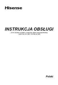 Instrukcja Hisense 55A63H Telewizor LED