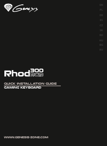 Bedienungsanleitung Genesis Rhod 300 RGB Tastatur
