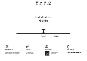 Használati útmutató Faro Attos Mennyezeti ventilátor