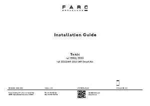 Mode d’emploi Faro Tonic Ventilateur de plafond