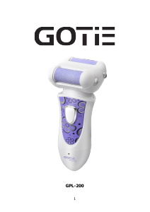 Manual GOTIE GPL-200 Callus remover