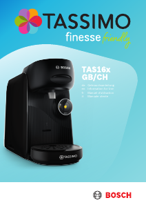 Bedienungsanleitung Bosch TAS167PGB Tassimo Finesse Friendly Kaffeemaschine