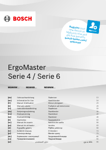 Посібник Bosch MSM6M624 ErgoMaster Ручний блендер
