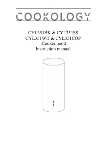 Manual Cookology CYL351SS/A++ Cooker Hood