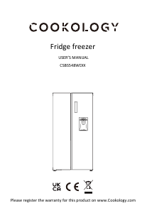 Manual Cookology CSBS548WDIX Fridge-Freezer