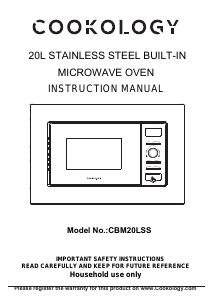 Manual Cookology CBM20LSS Microwave