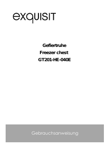Bedienungsanleitung Exquisit GT 201-HE-040E Gefrierschrank
