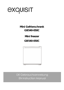 Manual Exquisit GB540-050C Freezer
