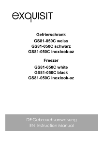Bedienungsanleitung Exquisit GS81-050C Gefrierschrank