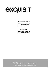 Bedienungsanleitung Exquisit GT 300-050C Gefrierschrank