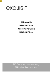 Bedienungsanleitung Exquisit MW950-070 Mikrowelle