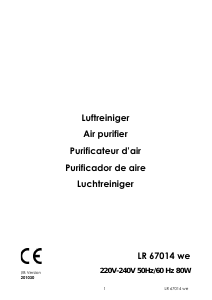 Bedienungsanleitung Gutfels LR67014WE Luftentfeuchter
