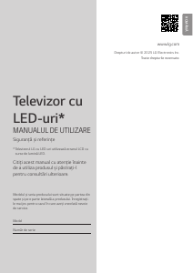 Manual LG 50NANO80A3B Televizor LED