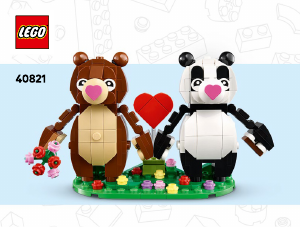 Kullanım kılavuzu Lego set 40821 Holiday & Events Aşık Ayıcıklar