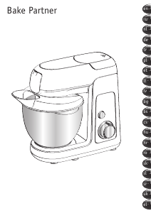 Посібник Tefal QB520B38 Bake Partner Планетарний міксер