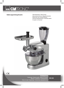 Manuale Clatronic KM 3350 Robot da cucina