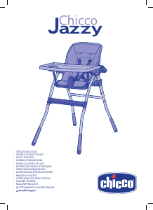 Manual Chicco Jazzy Cadeira alta para bebé