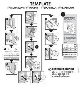 Manual Cat Mate 235 4 Way Cat Flap