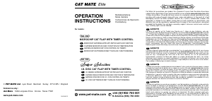 Manual de uso Cat Mate 305W Elite Trampilla para gatos