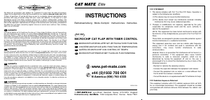 Bedienungsanleitung Cat Mate 355W Elite Katzenklappe