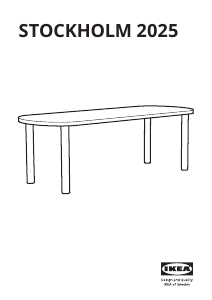 Руководство IKEA STOCKHOLM 2025 Обеденный стол