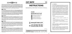 Manual de uso Cat Mate 360 Microchip Trampilla para gatos