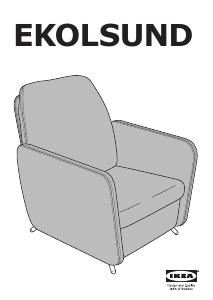 Priručnik IKEA EKOLSUND Naslonjač