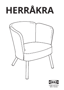 Panduan IKEA HERRÅKRA Kursi Berlengan