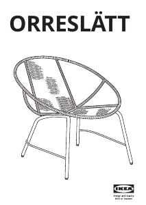 Priročnik IKEA ORRESLÄTT Naslanjač
