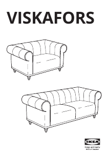 Priročnik IKEA VISKAFORS Naslanjač