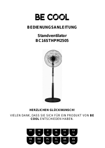 Manual de uso Be Cool BC16STHPM2505 Ventilador