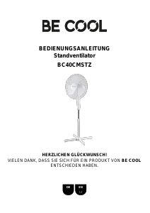 Handleiding Be Cool BC40CMSTZ Ventilator