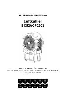 Manual de uso Be Cool BC52ACP2501 Ventilador