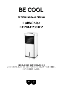 Handleiding Be Cool BC23AC2301FZ Ventilator