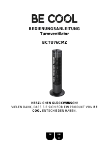 Handleiding Be Cool BCTU76CMZ Ventilator