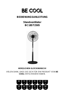 Manual de uso Be Cool BC18ST2505 Ventilador