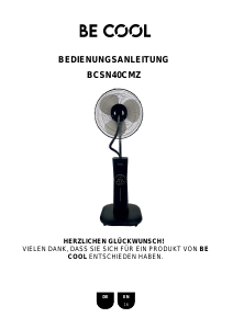 Handleiding Be Cool BCSN40CMZ Ventilator