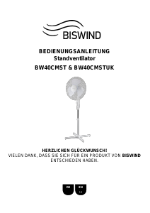 Handleiding Biswind BW40CMST Ventilator