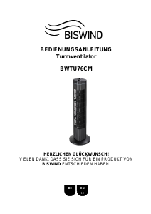 Handleiding Biswind BWTU76CM Ventilator
