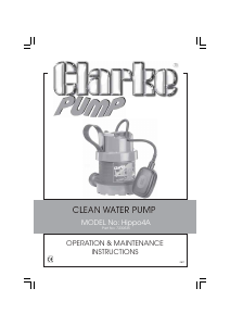 Handleiding Clarke Hippo 4A Waterpomp