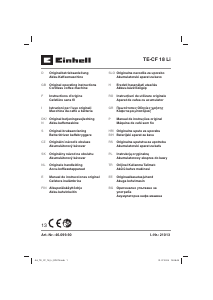 Εγχειρίδιο Einhell TE-CF 18 Li Μηχανή καφέ