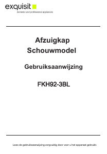 Manual Exquisit FKH92-3BL Cooker Hood