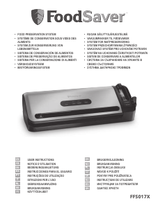 Bedienungsanleitung FoodSaver FFS017X Vakuumierer